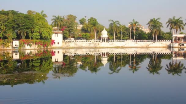 Pichola lake in Udaipur India — Stock Video