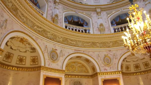 パヴロフスク サンクトペテルブルクの宮殿の内部 — ストック動画