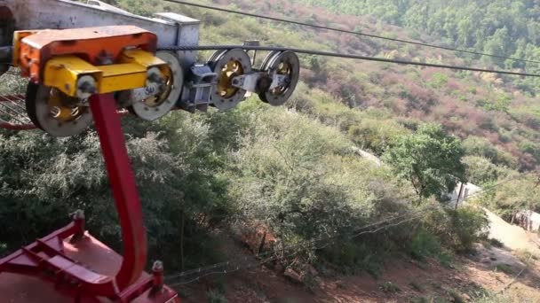 Funicular em Índia — Vídeo de Stock