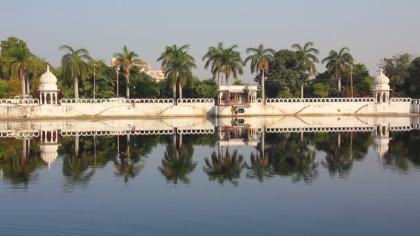 Lago Pichola em Udaipur Índia — Vídeo de Stock