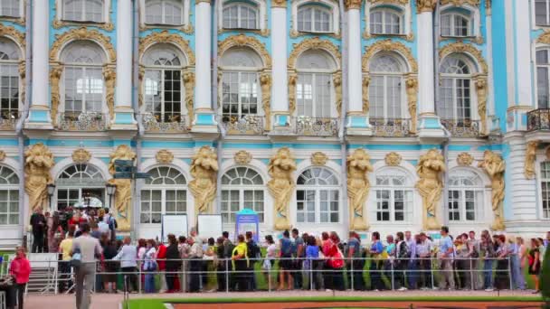 Екатерининский дворец в Пушкине, Санкт-Петербург — стоковое видео