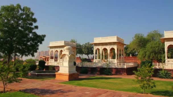 Jaswant thada mausoleum i jodhpur Indien — Stockvideo