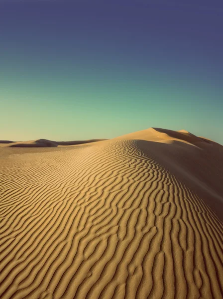 Desierto de noche - estilo retro vintage — Foto de Stock