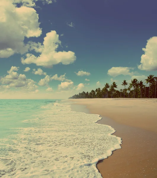 Beach landscape - vintage retro style — Stock Photo, Image