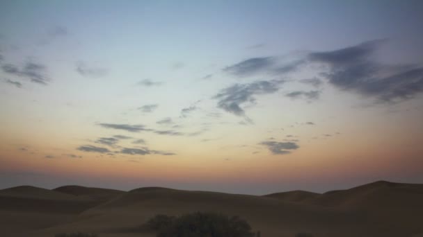 Sunrise in Tar desert India - timelapse — Stock Video