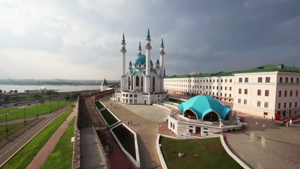 Kul sharif mosque in kazan kremlin russia — Stock Video