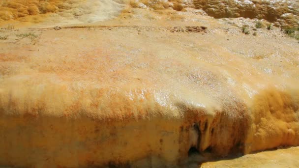 Cascata minerale nel tacchino pamukkale — Video Stock