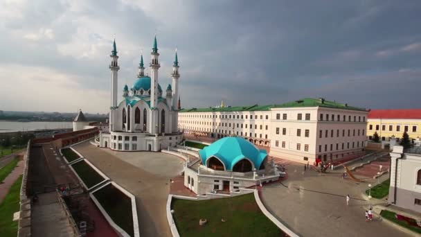 Kul sharif moschee in kasan kremlin russland — Stockvideo