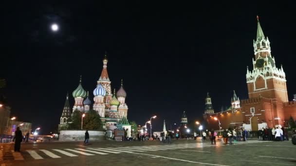 Panorama de la Plaza Roja en Moscú Rusia — Vídeo de stock