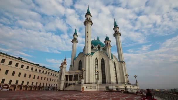 Kul sharif moschee in kasan russland - zeitraffer — Stockvideo