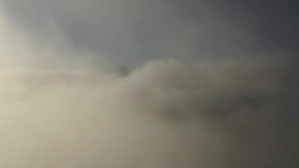 Veduta aerea delle nuvole all'alba — Video Stock