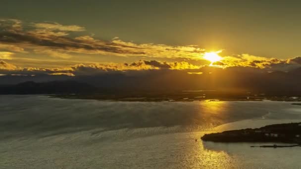 在Avacha Bay Kamchatka日落 — 图库视频影像