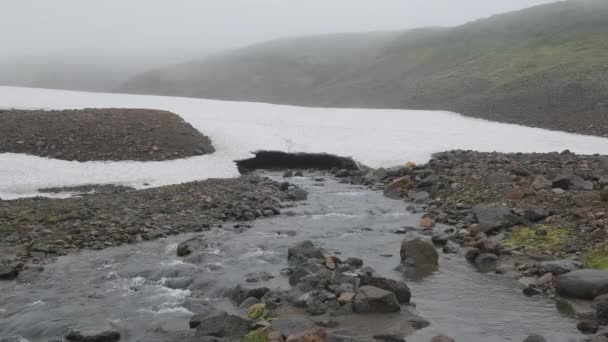 Rio em montanhas em Kamchatka — Vídeo de Stock