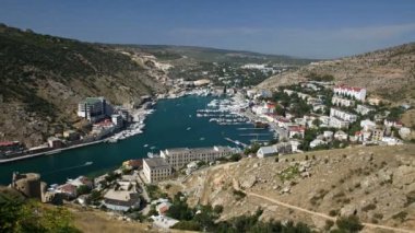 kar maskesi Bay havadan görünümü