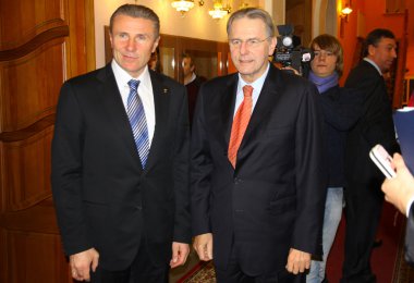 Serhiy bubka ve jacques rogge