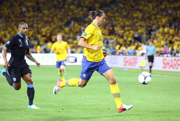 UEFA EURO 2012 game Sweden vs England — Stock Photo, Image