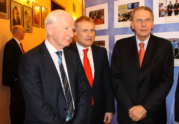 Patrick Joseph Hickey, Grygorii Surkis and Jacques Rogge — Stock Photo, Image