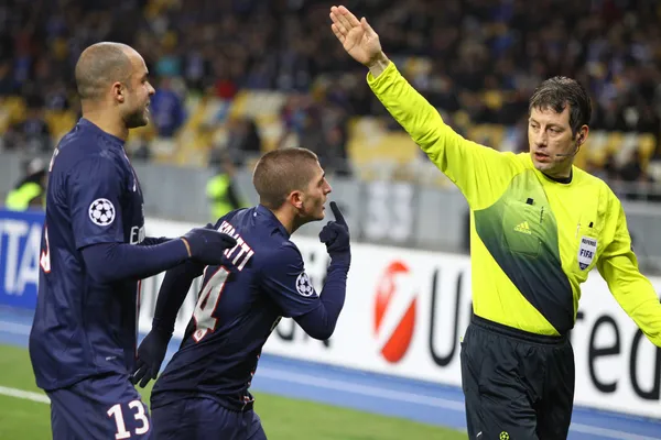 Soccer referee Wolfgang Stark — Stock Photo, Image