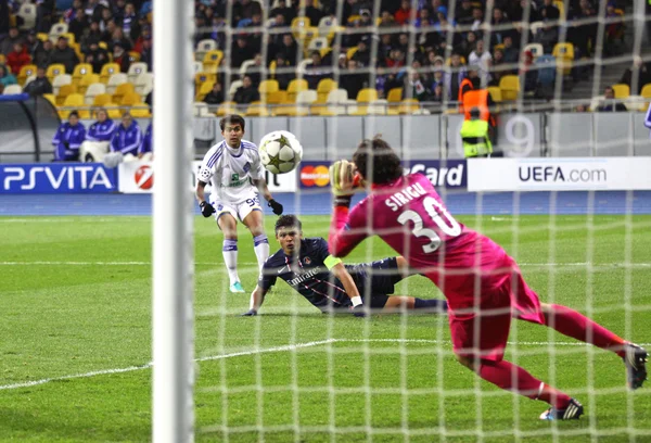 Psg ve Dinamo Kiev arasındaki UEFA Şampiyonlar Ligi — Stok fotoğraf