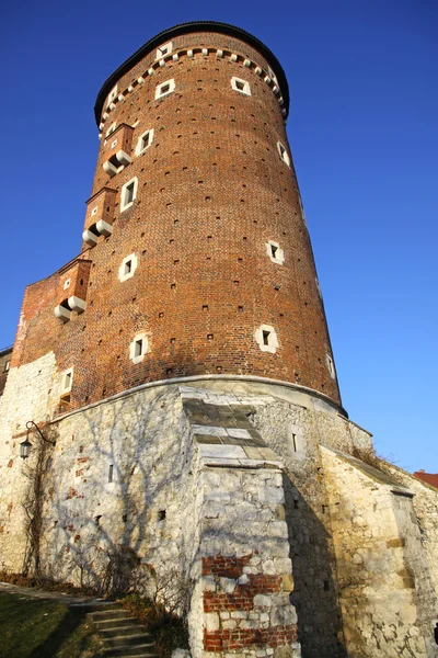 Koninklijke wawel kasteel in Krakau — Stockfoto