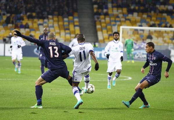 UEFA Champions League game between PSG and FC Dynamo Kyiv — Stock Photo, Image