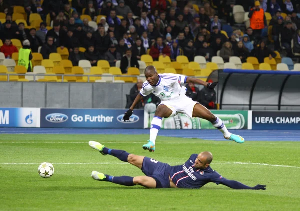 UEFA Champions League game between PSG and FC Dynamo Kyiv — Stock Photo, Image