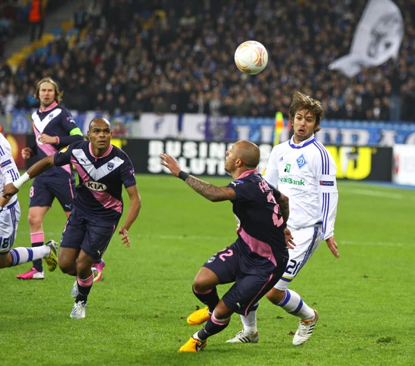 UEFA Europa League game FC Dynamo Kyiv vs Bordeaux — Stock Photo, Image
