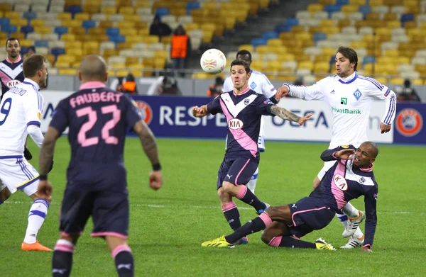 UEFA Europa League game FC Dynamo Kyiv vs Bordeaux — Stock Photo, Image