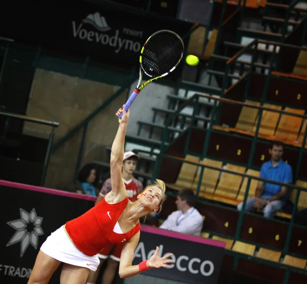 FedCup tennis game Ukraine vs Canada — Stock Photo, Image