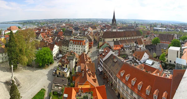 康斯坦茨市 (德国的全景视图) — 图库照片