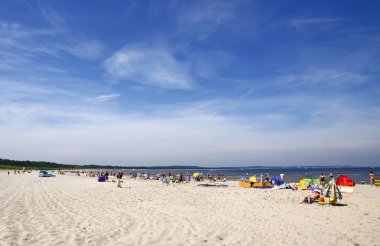 swinoujscie, Baltic beach kalabalık