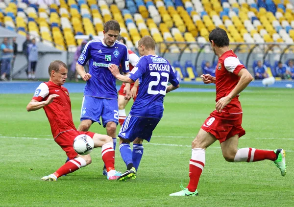 Voetbal spel dynamo Kiev vs Metaloerh Zaporizja — Stockfoto