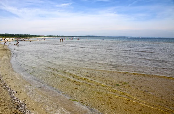 Песчаный пляж на Балтийском море — стоковое фото