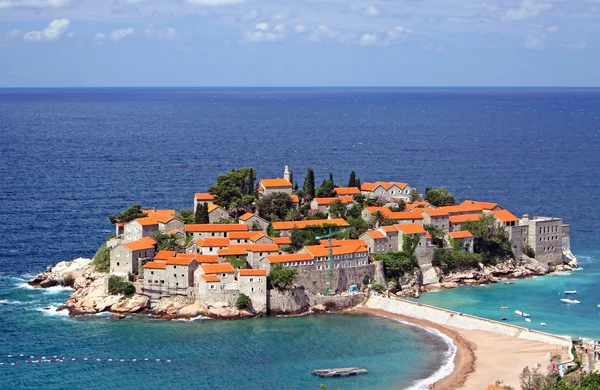 Sveti stefan wyspa, Czarnogóra — Zdjęcie stockowe