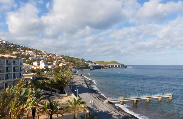Beach in Santa Cruz, Madeira island, Portugal — Stock Photo, Image