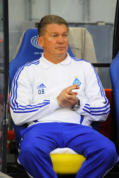 FC Dynamo Kyiv manager Oleg Blokhin — Stock Photo, Image
