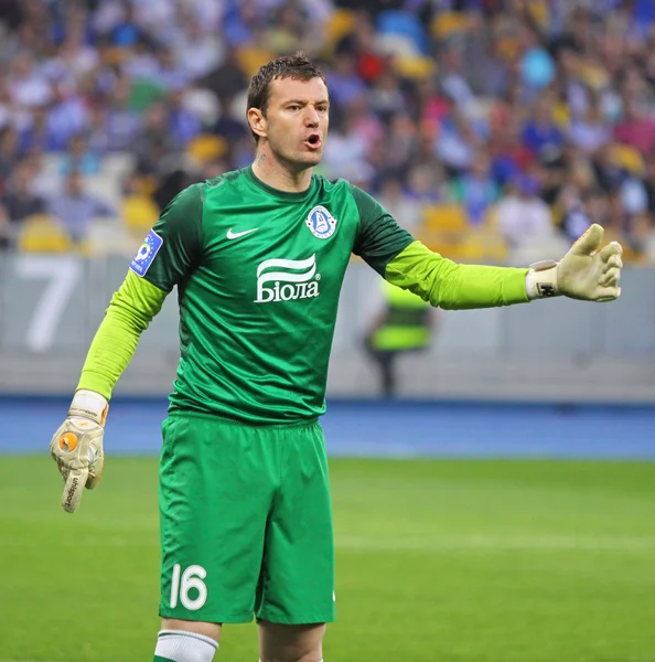 Goalkeeper Jan Lastuvka of FC Dnipro — Stock Photo, Image