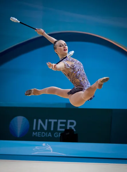 Чемпионат мира по художественной гимнастике — стоковое фото