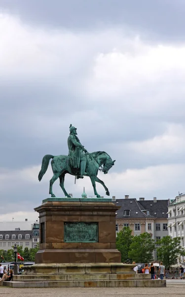 Socha frederik VII Dánska v Kodani — Stock fotografie