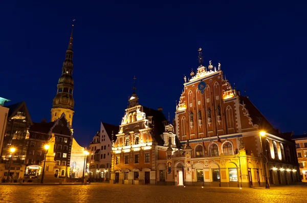 Town Hall square, Riga, Letónia — Fotografia de Stock