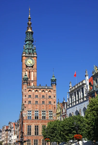 Gamla rådhuset i staden gdansk, Polen — Stockfoto