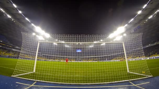 UEFA Europa League game between FC Dynamo Kyiv and Rapid Wien — Stock Video