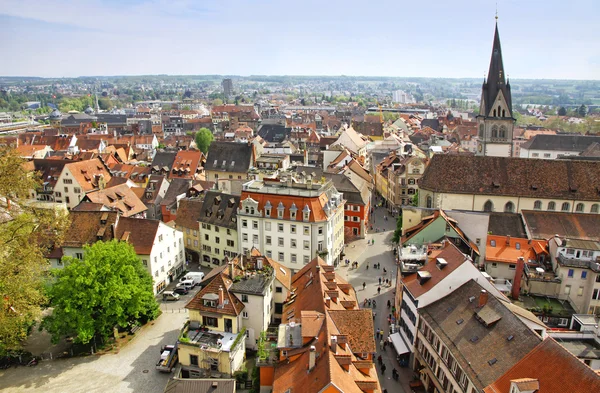 Luchtfoto van konstanz stad, Duitsland — Stockfoto