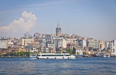 Beyoğlu tarihi bölgesi ve galata Kulesi istanbul'da