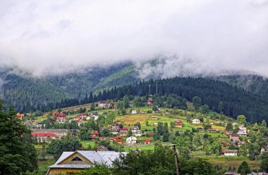 vorokhta Köyü Karpat Dağları, Ukrayna