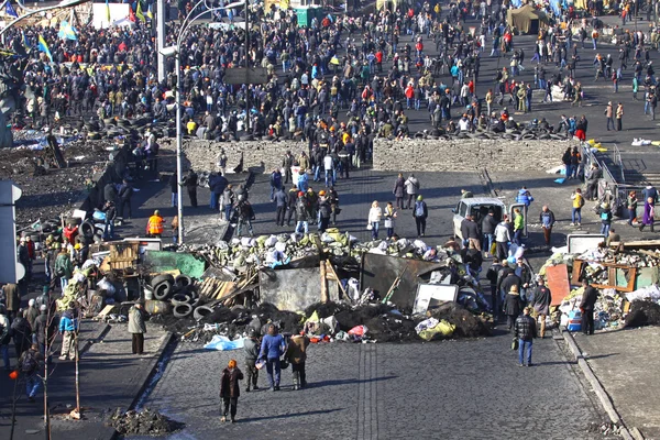 Anti-regering protest in Kiev, Oekraïne — Stockfoto