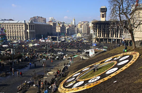 Антиурядових протестів у Києві — стокове фото