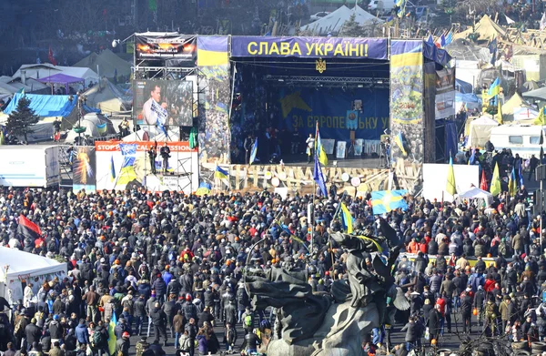 Protestos anti-governo em Kiev, Ucrânia — Fotografia de Stock