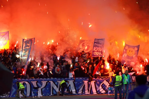 FC Ντιναμό Κιέβου ultra υποστηρικτές — Φωτογραφία Αρχείου