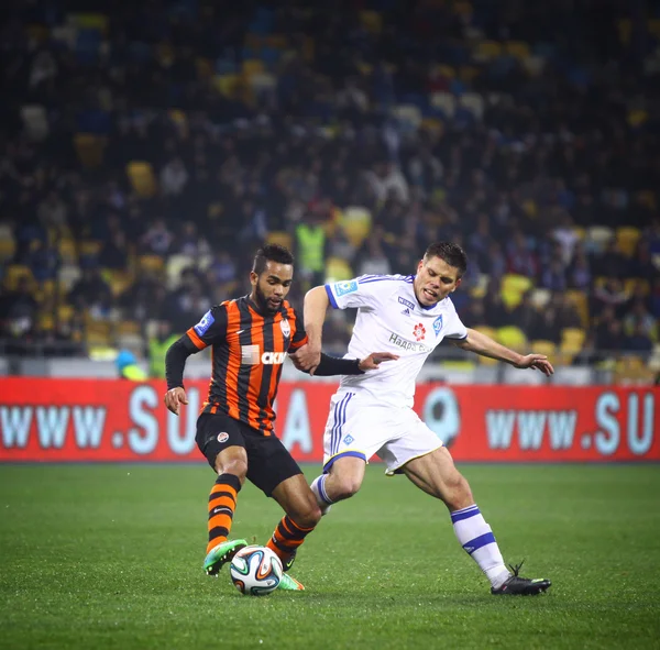 Fußballspiel fc dynamo kiw vs shakhtar donetsk — Stockfoto